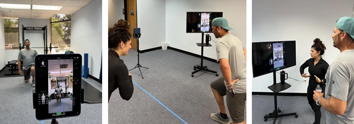 Concussion Irvine CA Ciara Elena Personal Training Ciara Elena helping a patient with personal training.