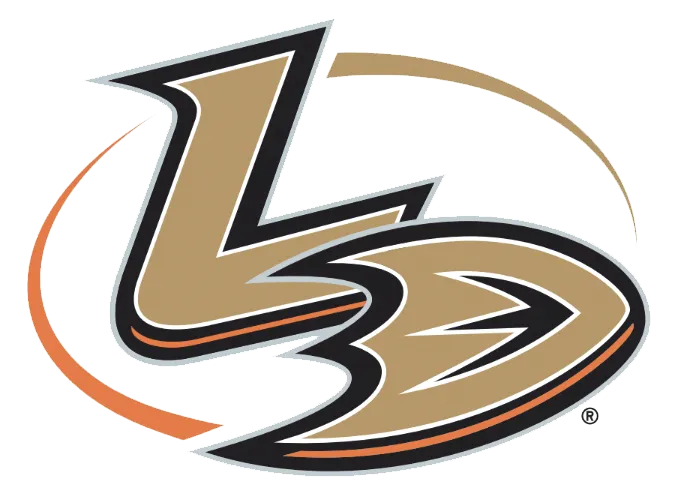 Tan and orange Lady logo.